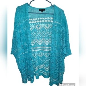 Relativity Womens 2X Plus Cardigan Top Sweater